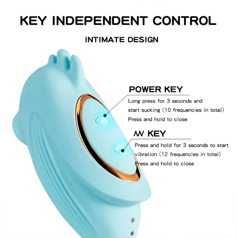 12 Frequency Vibrator 10 Sucking Modes Stimulator Rechargeable Massager Sex Toy