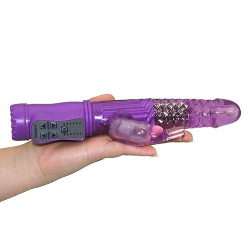 12 Modes Jelly Vibration Rotation Rabbit G Spot Vibrator Female Massager Vagina Vibrator Clitoris Stimulator Adult Sex Toys Shop