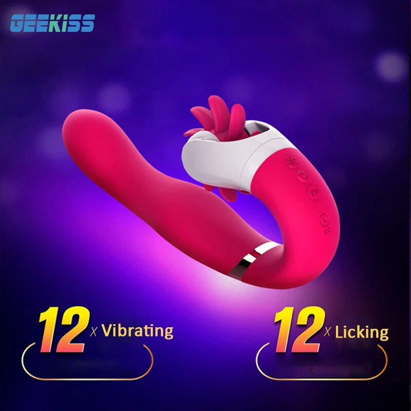 12ความเร็ว Mute หมุนเครื่องสั่น Dildo หีนวดลิ้นเลีย Oral เซ็กซ์ทอยสำหรับผู้หญิง Clitoris Stimulator อุปกรณ์ช่วยตัวเองสำหรับผู้หญิง