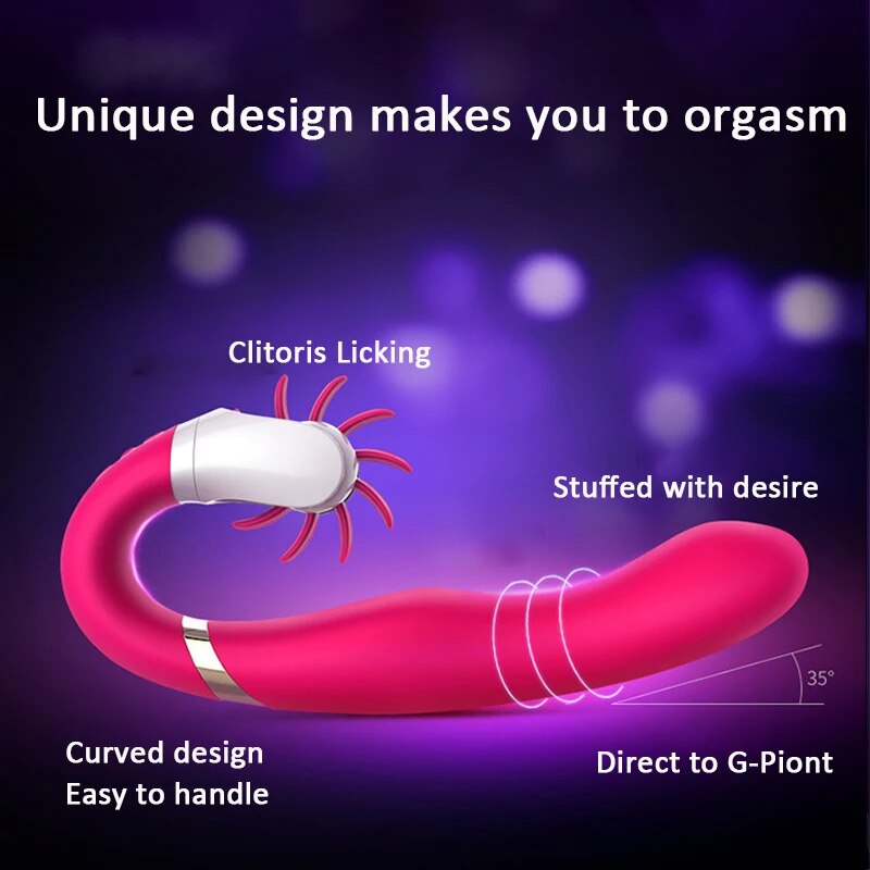 12ความเร็ว Mute หมุนเครื่องสั่น Dildo หีนวดลิ้นเลีย Oral เซ็กซ์ทอยสำหรับผู้หญิง Clitoris Stimulator อุปกรณ์ช่วยตัวเองสำหรับผู้หญิง