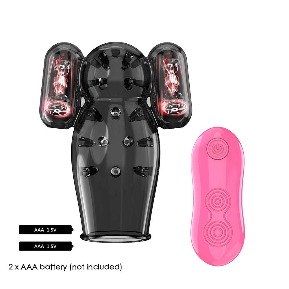 12 Modes Ghost Exerciser Penis Sex Toys for Men Glans Vibrator Penis Sleeve Enhancement Delay Lasting Glans Trainer Masturbator