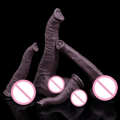 12in Realistic Soft Silicone Elephant Dildo Big Penis Suction Cup Stimulate Orgasm Lesbian Sex Toy Anal