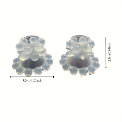 Three-layer Silicone Goat Eye Ring: Silicone Fun Ring. Eyelash Eye Ring. Male Ring - Adult Novelty. Connected Burst Bead Fun Ring. No Power Supply