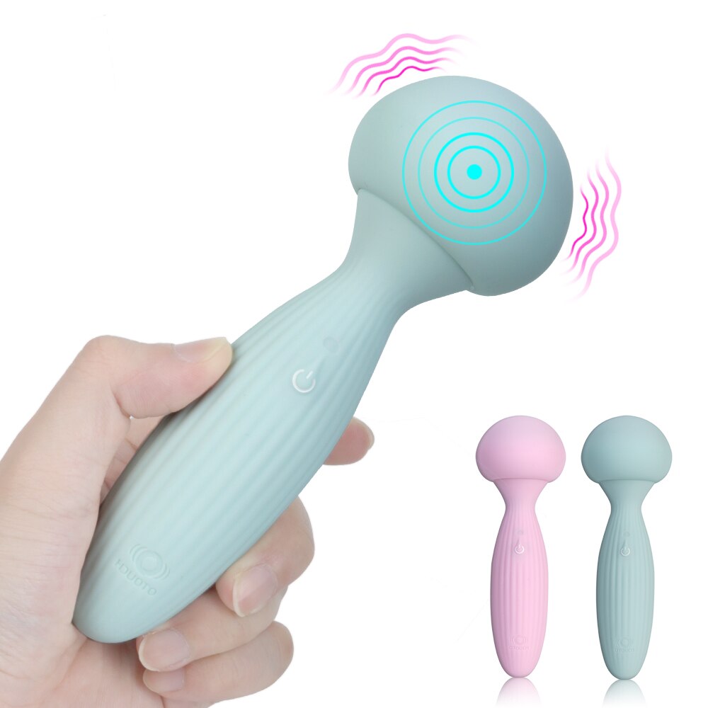 16cm Sexy Mushroom Vibrator for Women, Clitoris Stimulator, Anal Butt Plug, Female Masturbator, Adult Products, Sex Toy