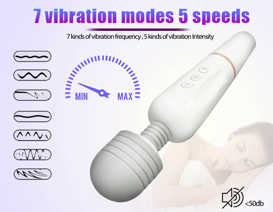 Powerful AV Magic Wand Body Massager, USB Charge G-Spot Vibrator for Women. Adult Vibrator Sex Toys for Women. Female Sex Products.