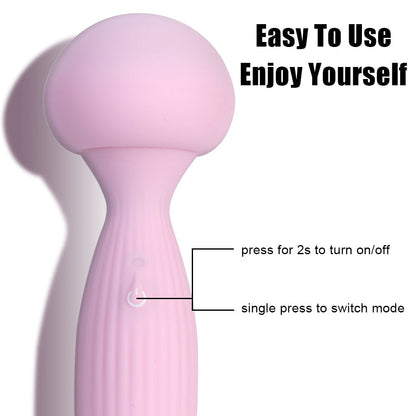16cm Sexy Mushroom Vibrator for Women, Clitoris Stimulator, Anal Butt Plug, Female Masturbator, Adult Products, Sex Toy