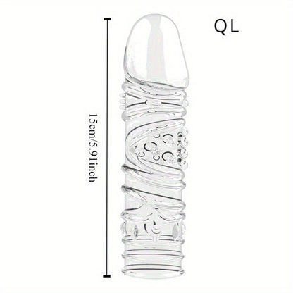 Penis Ring Crystal Penis Sleeve Lock Sperm Resistance Adult Supplies