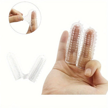 Modern Non-Slip Latex Finger Protector for Home Use - Couple sex finger sets