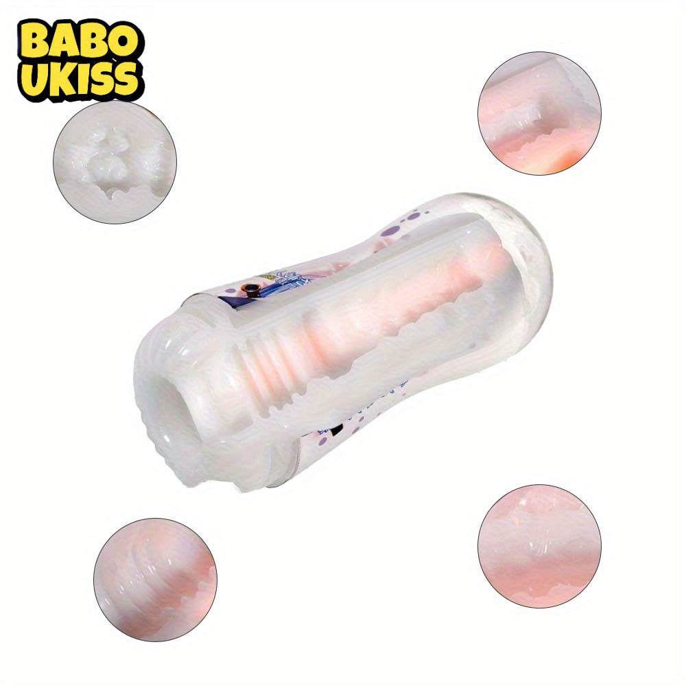 TPE Handheld Male Masturbation Training Device. Adult Sensual Sex Toy. Non-Electric. Washable. Novelty Men's Pleasure Accessory