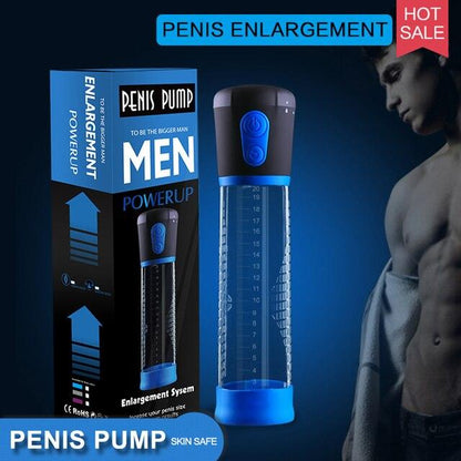 18+ Electric Penis Pump Penis Enlargement Vacuum Sleeve Erection Enhancer Penis Pump for Men Male Masturbator Sex Toys for Men