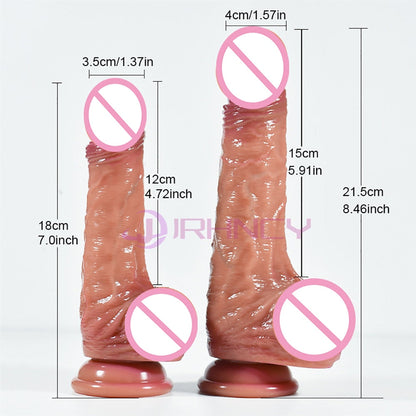 Realistic Dildo 18+ Sex Toy for Women Small Penis Strap-on Dildo Lesbian Adult Sex Game No Vibrator Dildos Sexshop