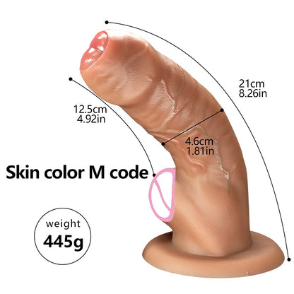 18-inch soft realistic dildo made from medical-grade silicone for adult sex toys