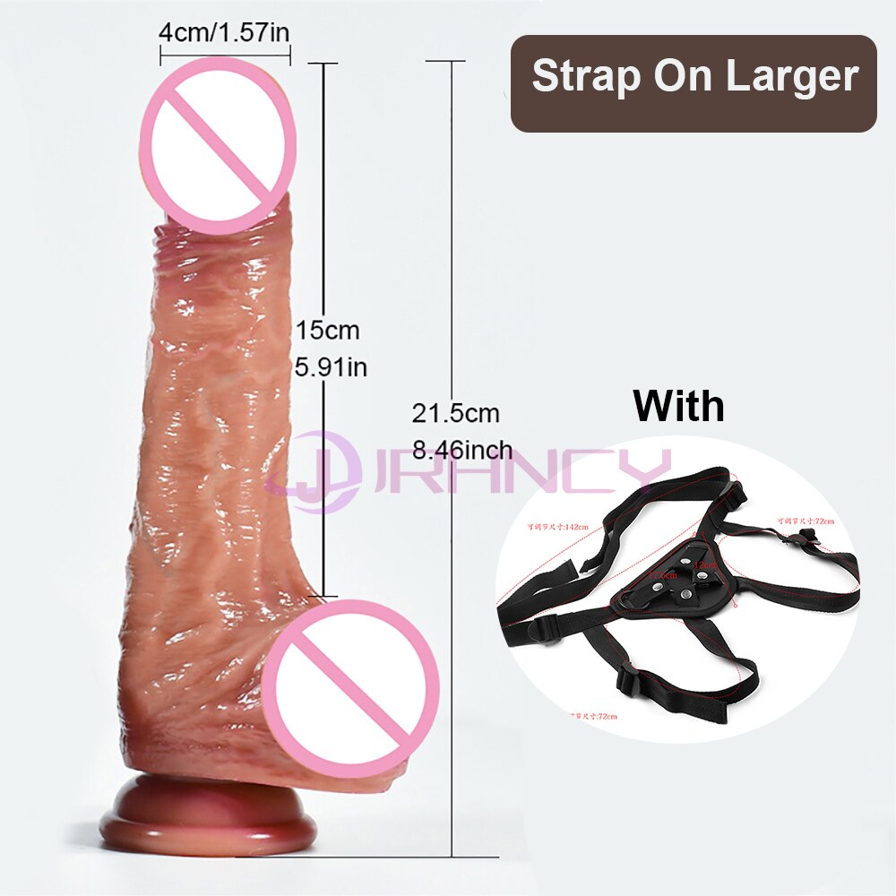Realistic Dildo 18+ Sex Toy for Women Small Penis Strap-on Dildo Lesbian Adult Sex Game No Vibrator Dildos Sexshop