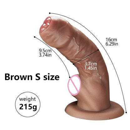 18-inch soft realistic dildo made from medical-grade silicone for adult sex toys