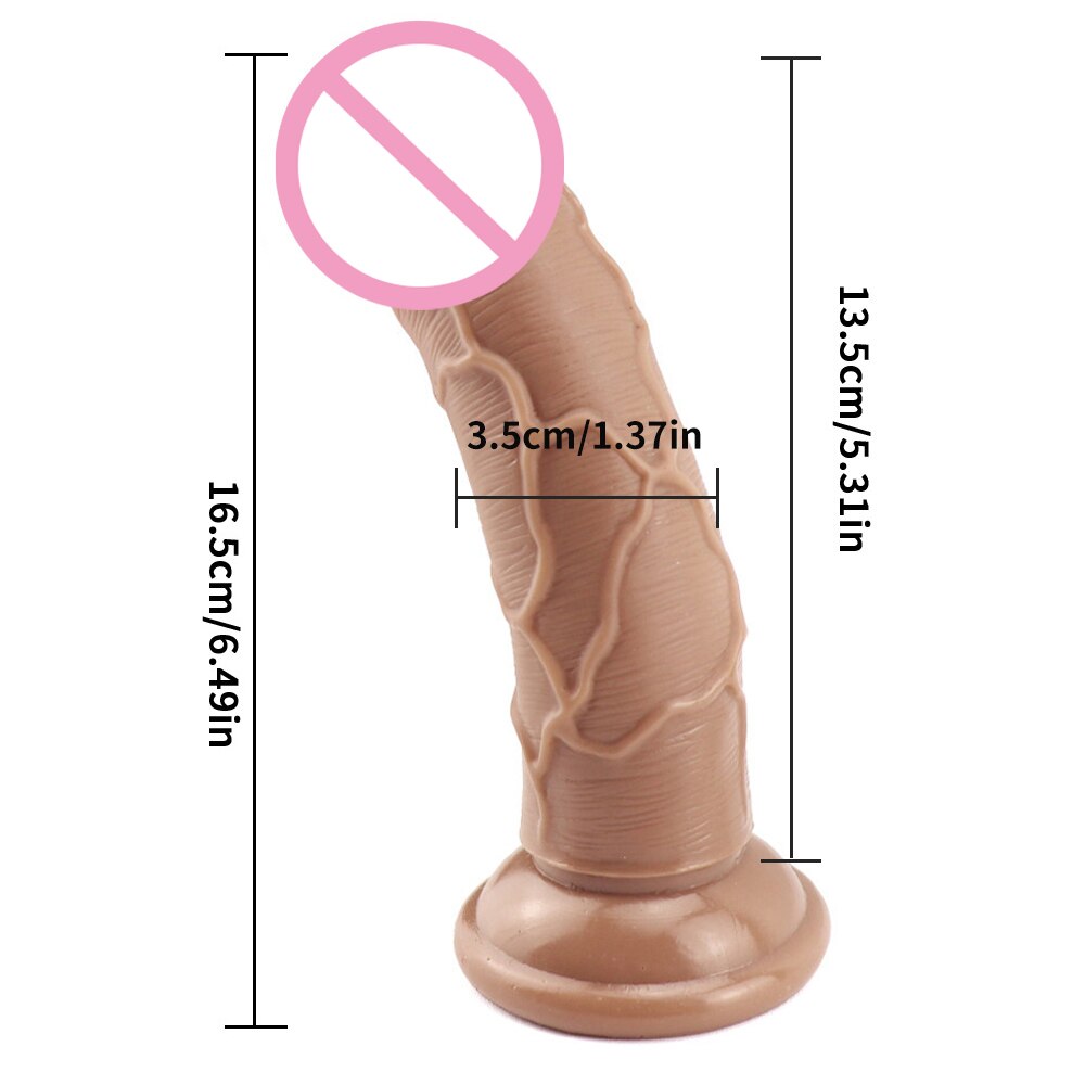 18-inch soft realistic dildo made from medical-grade silicone for adult sex toys