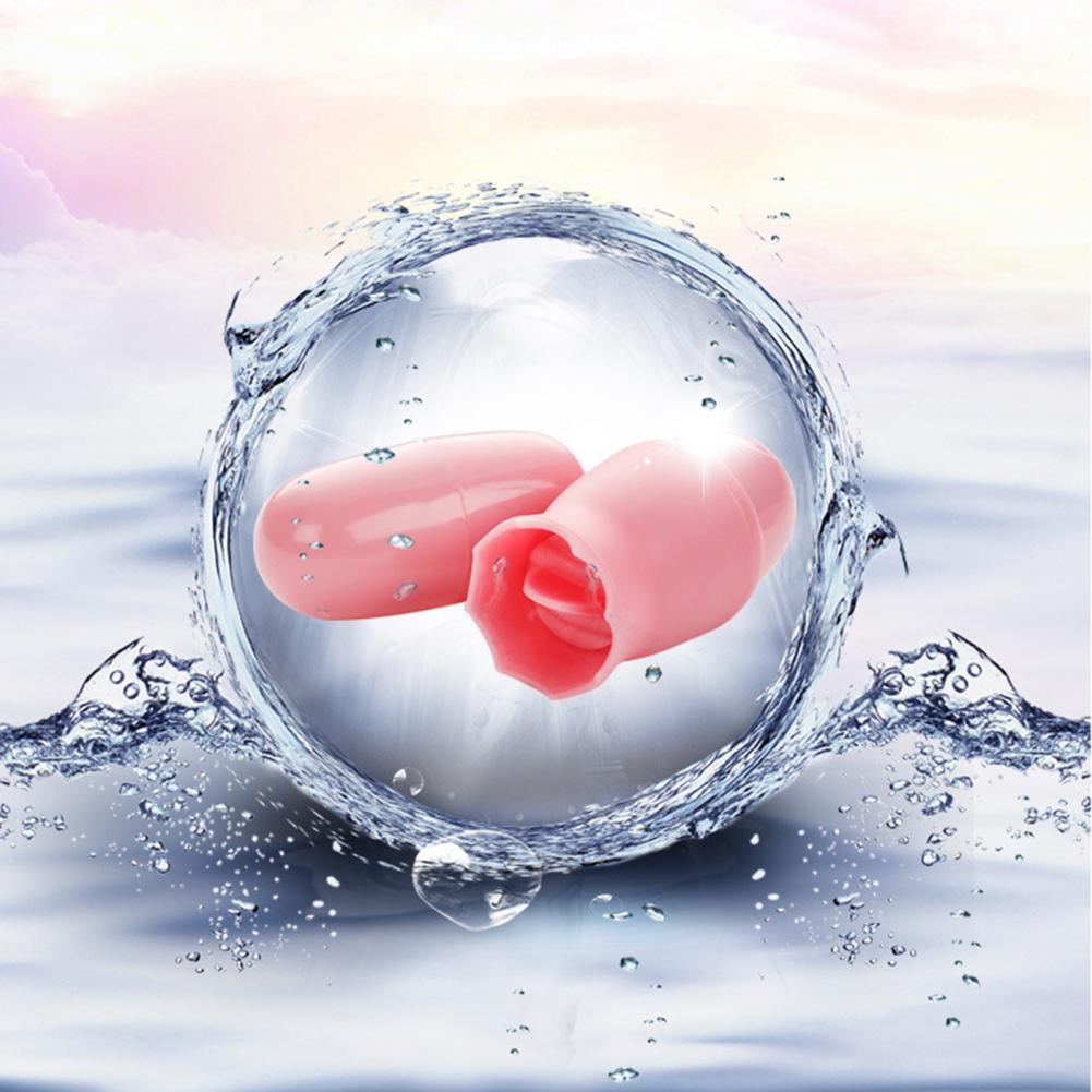 1Set G Spot Masturbator IPX7 Waterproof Delicate Silicone Tongue Vibrator and Clitoral Stimulator for Bathroom Sex Toys Women