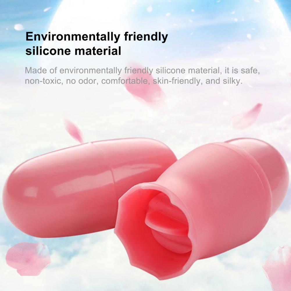 1Set G Spot Masturbator IPX7 Waterproof Delicate Silicone Tongue Vibrator and Clitoral Stimulator for Bathroom Sex Toys Women