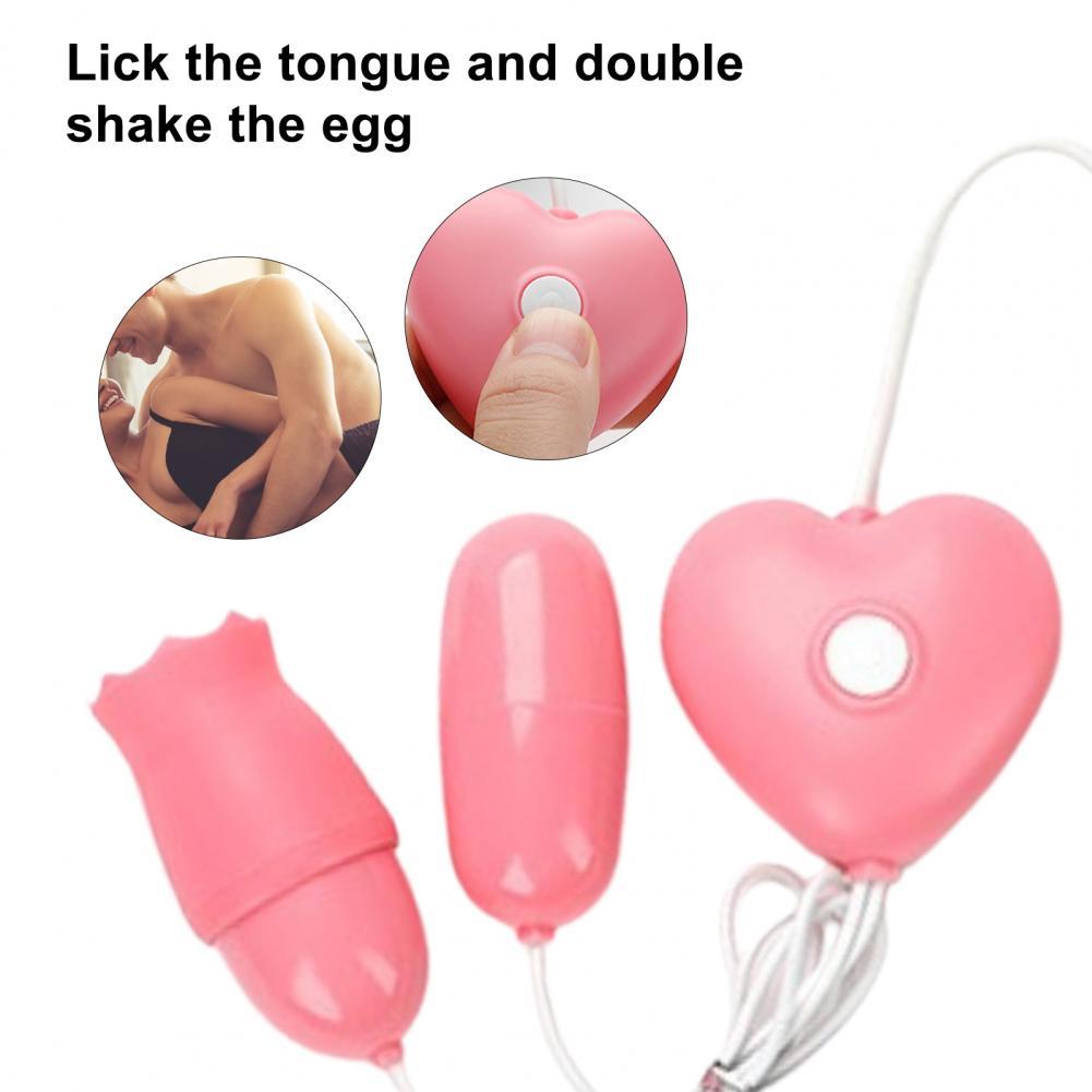 1Set G Spot Masturbator IPX7 Waterproof Delicate Silicone Tongue Vibrator and Clitoral Stimulator for Bathroom Sex Toys Women