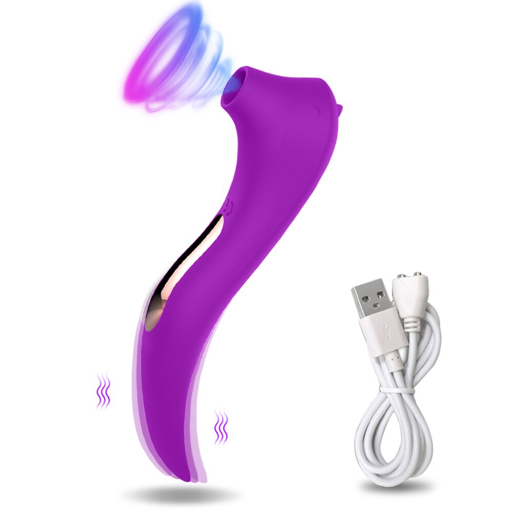 2 Motors Clit Sucker Vibrator Powerful Nipple Clitoris Stimulator G-Spot Massager Dildo Female Sex Toy Products For Women Adult