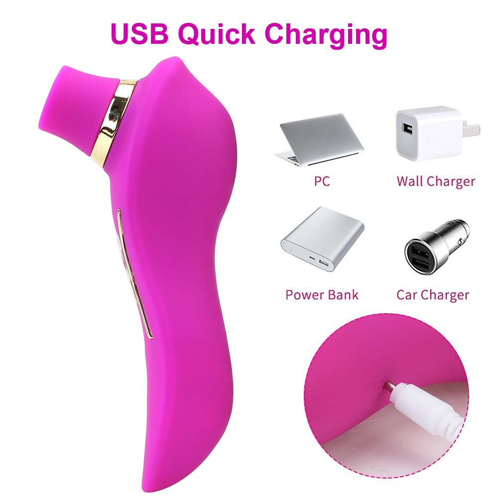 2 In 1 Heating Nipple Sucker Vibrator Dildo Vagina Stimulation Vibrating Strong Suction Dual Head Clitoris Sex Toys for Woman