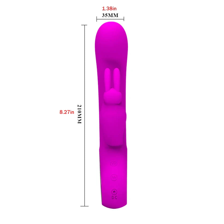 2-in-1 G-Spot Rabbit Vibrator Dildo Female Sex Toys for Women - Vibrators Nipple Clitoris for Adult Massager Masturbators Products
