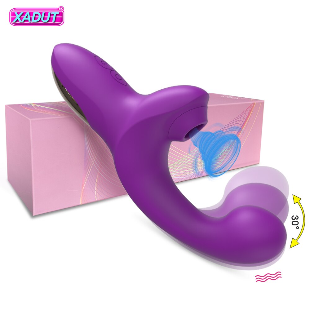 20 Effective Speeds Dildo Vibrator Female Clit Sucker Clitoris Stimulator Finger Wiggling Sex Toy For Women