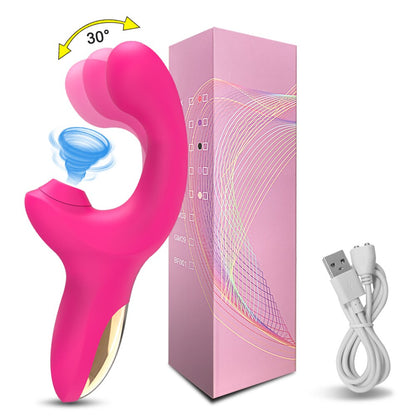 20 Effective Speeds Dildo Vibrator Female Clit Sucker Clitoris Stimulator Finger Wiggling Sex Toy For Women