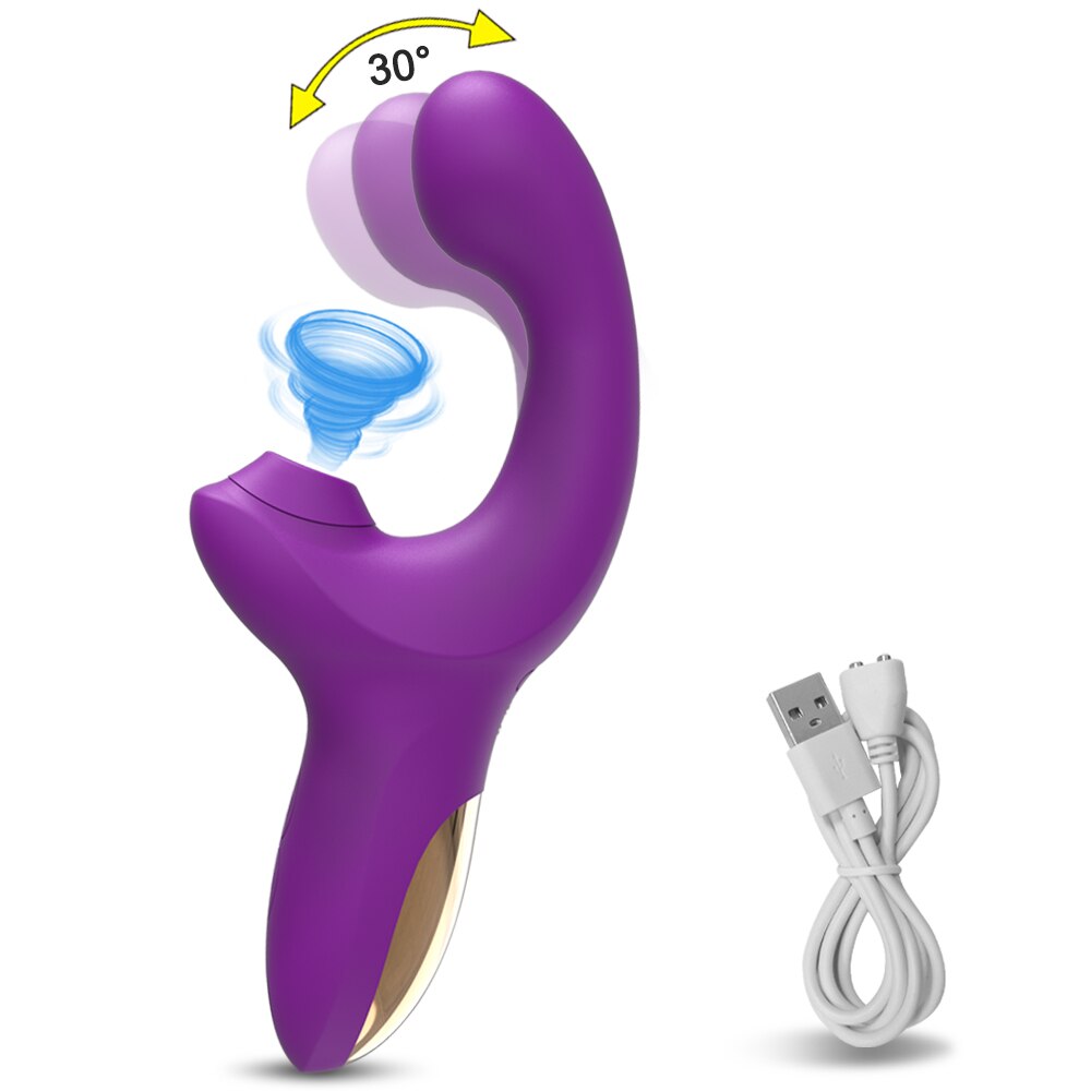 20 Effective Speeds Dildo Vibrator Female Clit Sucker Clitoris Stimulator Finger Wiggling Sex Toy For Women