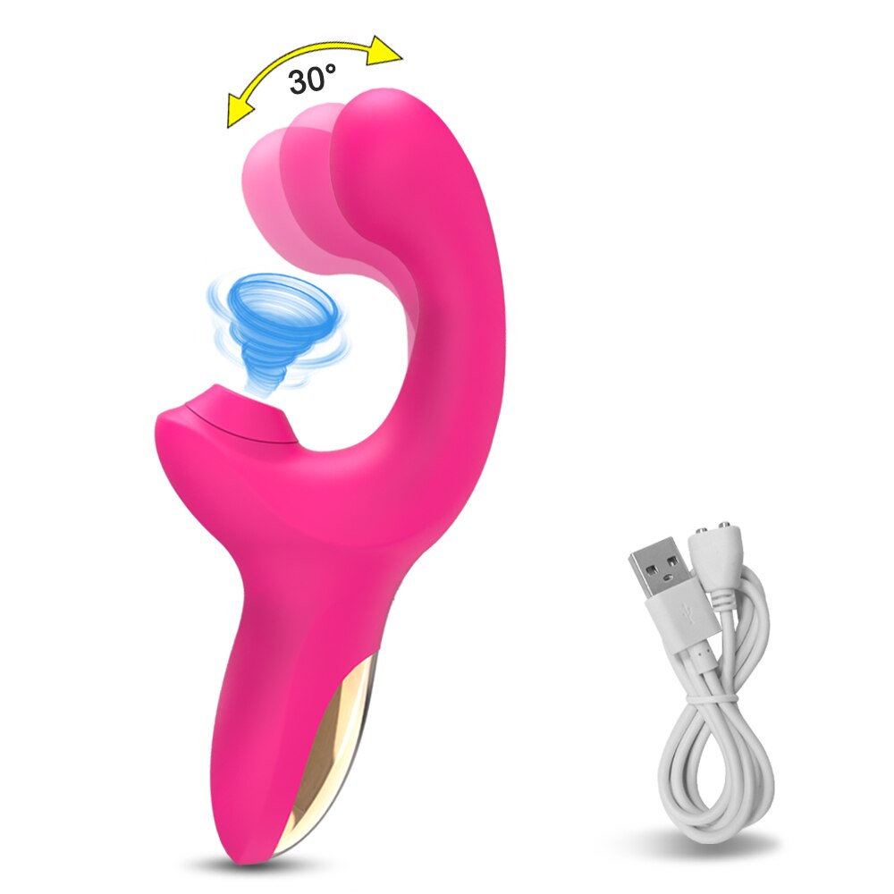 20 Effective Speeds Dildo Vibrator Female Clit Sucker Clitoris Stimulator Finger Wiggling Sex Toy For Women