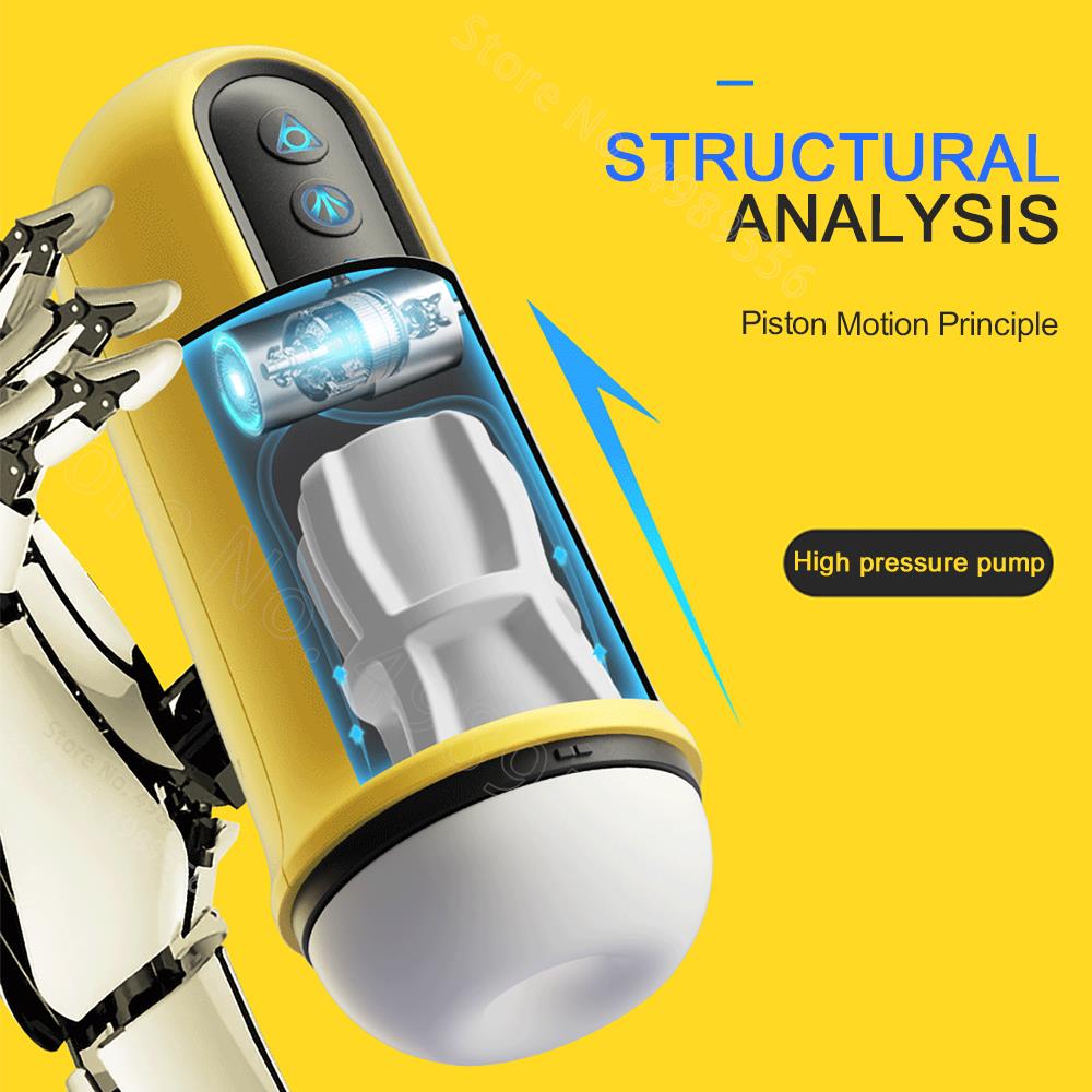 Automatic Male Masturbator Vibrating Cocksucking Sucking Machine Silicone Vagina Masturbation Cup Adult Sex Toys Products for Men