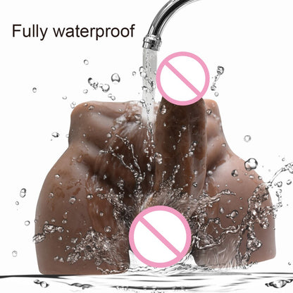 20cm long sexy penis prostate sex toy strong muscle butt silicone doll women's masturbator