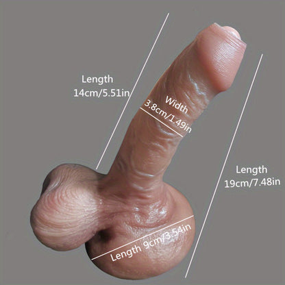 Beautiful Foreskin Artificial Penis with Scalp Layer that Can Slide. Adult Sex Toys for Couples. Female Masturbator. Adult Sex Toys