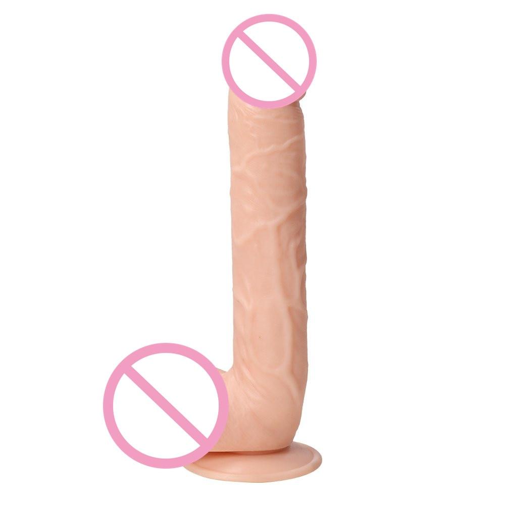 28*5CM Super Huge Black Dildos Strapon Thick Giant Realistic Dildo Anal Butt with Suction Cup Big Soft Penis Sex Toy for Women