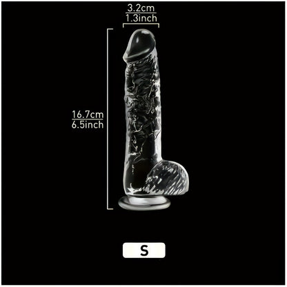 5 Sizes Transparent Soft Jelly Dildo Realistic Fake Dick Penis Sucker Butt Plug Sex Toys for Woman Men Vagina Anal Sex Toys
