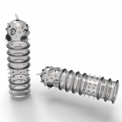 Crystal Men's Adult Sex Toy Penis Cover Sleeve Penis Extender Reusable Delay Ejaculation Add More Fun And Excitement For Men Women Couples