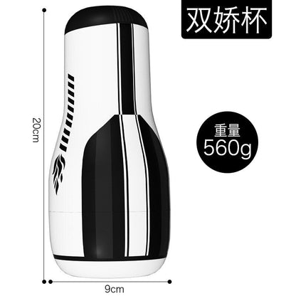 Pussy in a can, made from real, synthetic rubber. Use your hand to masturbate with the pussy in a can. Sex toy product for men. 18+