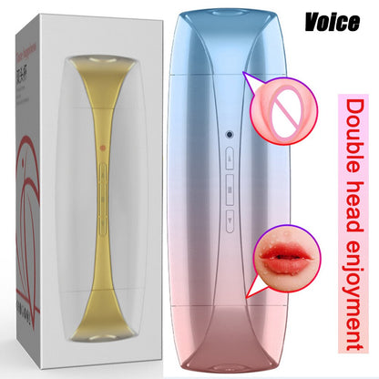 Double-headed Vibrator, Enjoy Masturbation, Licking Tongue Cup, Pocket Pussy, Adult Vibrator, Sexy Toy for Men, Masturbation
