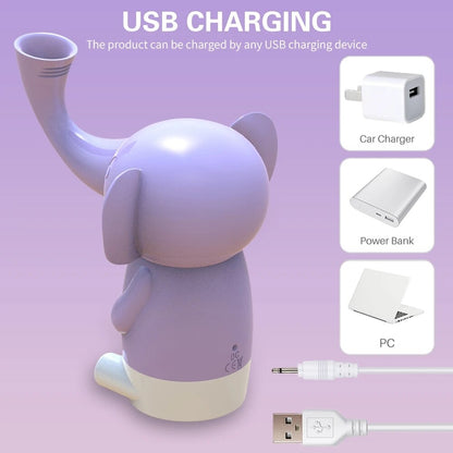 Vibrating elephant-shaped suction-cup rotating tongue vibrator dildo nipple massager for women masturbation sex toys for couples