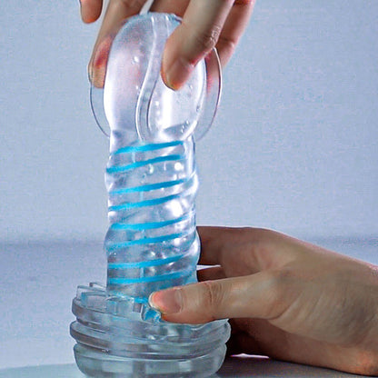 Vacuum-controlled artificial vagina for men (Pussy in a can)