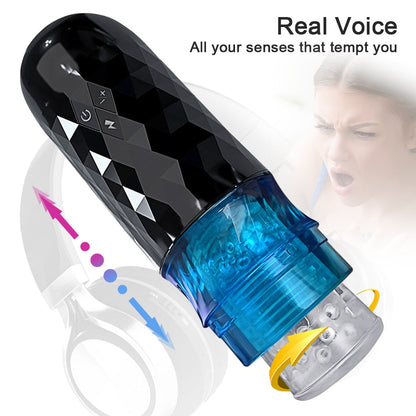 Automatic Male Masturbator Telescopic Rotating Adult Product Simulation Blowjob Piston