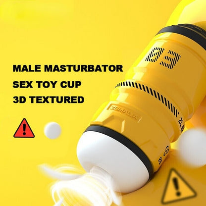 Male Masturbator Toys, Lifelike Silicone Adult Toys for Artificial Vagina, Men's Masturbation Aid