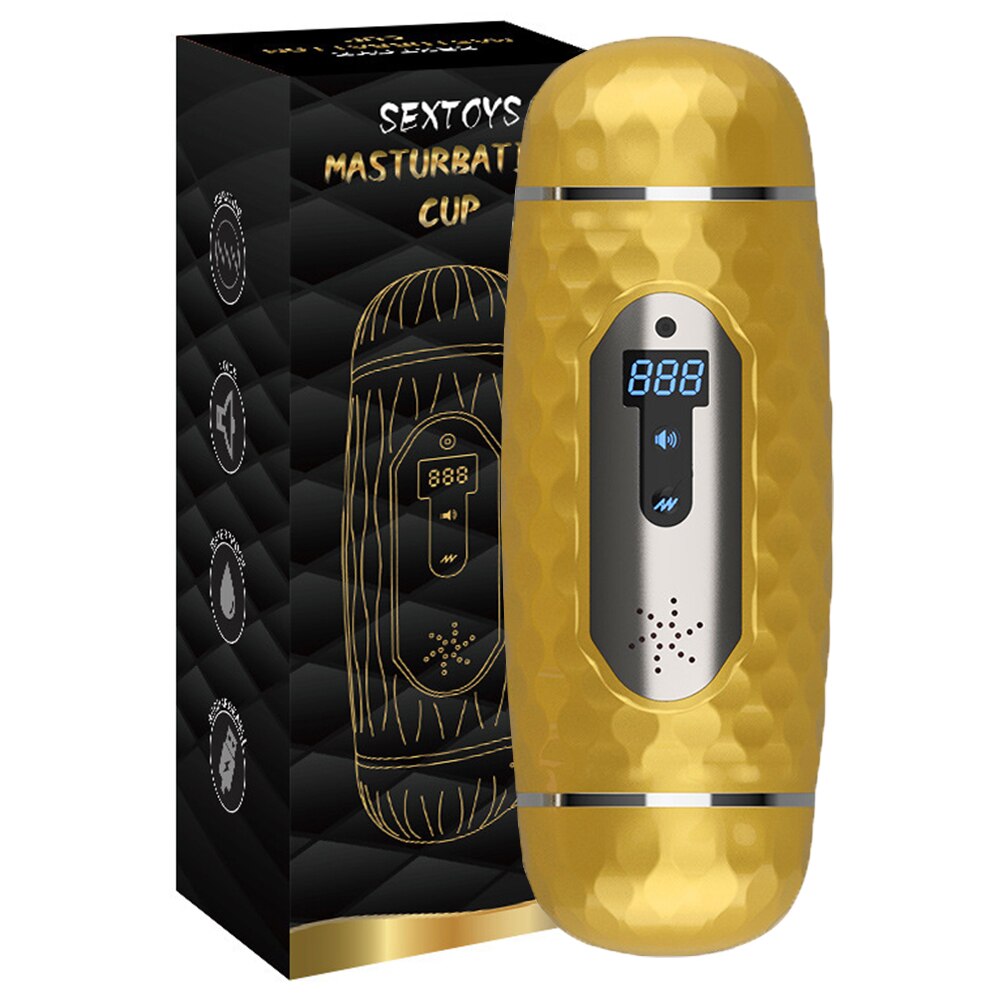Dual-Head Vibrator for Adults, Sex Toy for Men, Masturbation Aid 18+, with Masturbation Device