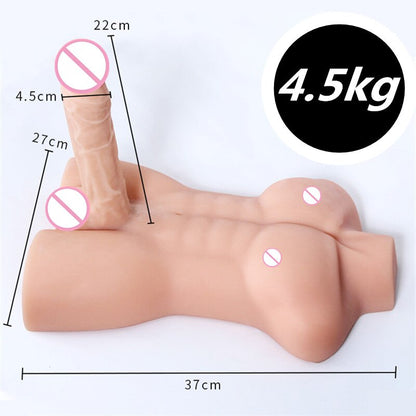 Lifelike huge dildo, big penis, genuine leather, muscle torso, sex toy, penis for women, TPE love doll, adult product.