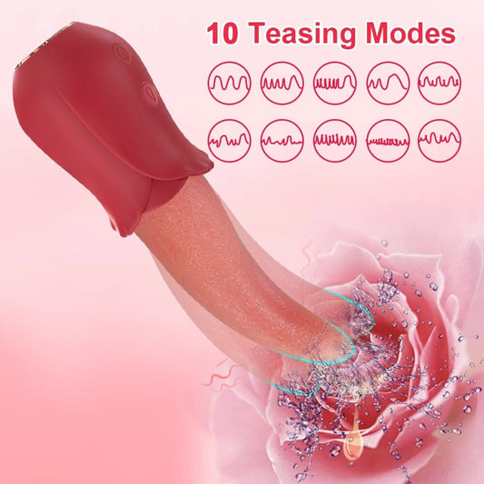 10-Speed Clitoral Vibrator Nipple Sucker Vaginal Breast Massager Sex Toy for Female Masturbation Self-Pleasure
