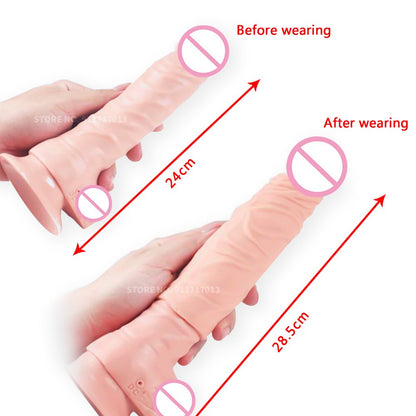 Reusable liquid silicone penis sleeve, penis delay ejaculation, male sex toy.