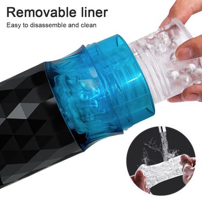 Automatic Male Masturbator Telescopic Rotating Adult Product Simulation Blowjob Piston