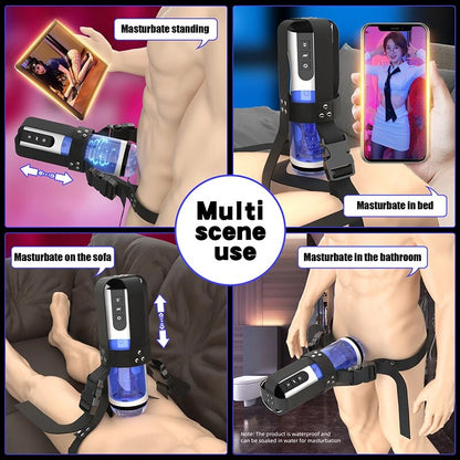 Automatic fake vagina for men. Adult sex toy.