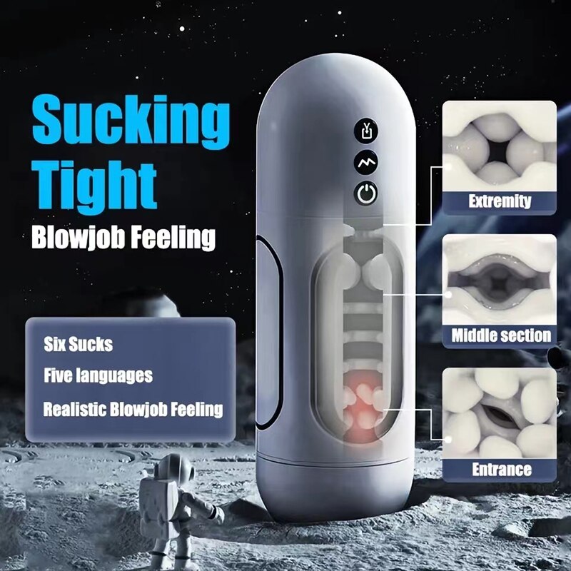 Automatic Masturbator Cup for Men, Deep Throat Suction Masturbator, Adult Toy