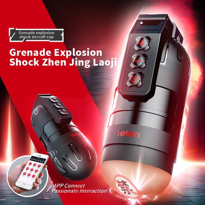 Shaking Grenade App Remote Control Vibrator for Men Realistic Hip Masturbator Adult Sex Toy for Men
