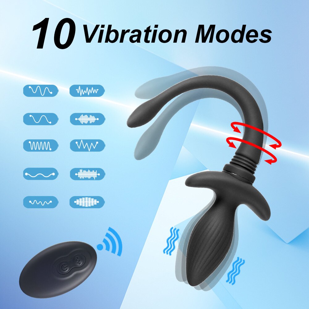 Dildo Vibrator for Women, Dog Tail Shaped Vibrator, Anal Expander, G-Spot Sex Toys, Erotic Accessories for Couples BDSM